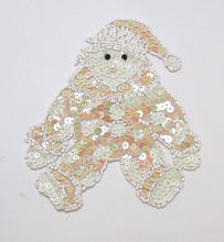 Load image into Gallery viewer, Clown with Cream, White Sequins and White Beads 5.5&quot; x 4.5&quot;