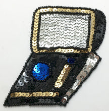 Load image into Gallery viewer, Makeup Compact Case, Sequin Beaded Choice of Color 5&quot; x 2.5&quot;