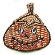 Load image into Gallery viewer, Pumpkin for Halloween Iron-On Embroidered Applique 1&quot;