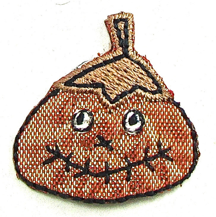 Pumpkin for Halloween Iron-On Embroidered Applique 1