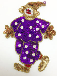 Clown Purple 6.5" x 4"
