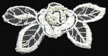 Load image into Gallery viewer, Flower with white embroidery 1.5&quot; x 3.5&quot;