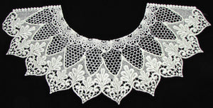Designer motif neck line all embroidered 13" x 6"