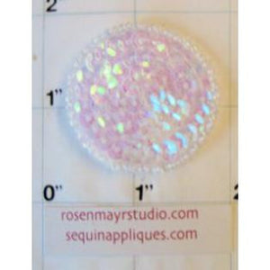 Dot with Iridescent Sequins and Beads 1.5"