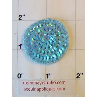 Dot Shimmering Blue .75"