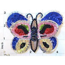 Load image into Gallery viewer, Butterfly with Multi-Color Sequins and Beaded 3.25&quot; x 4.5&quot;