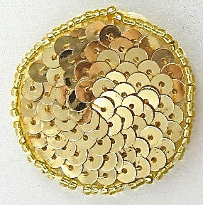 Dots and Circles Gold 1"