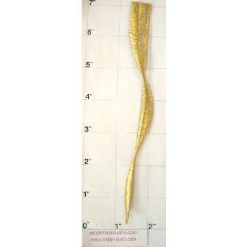 Designer Gold Metallic Art Deco 8" x 1"