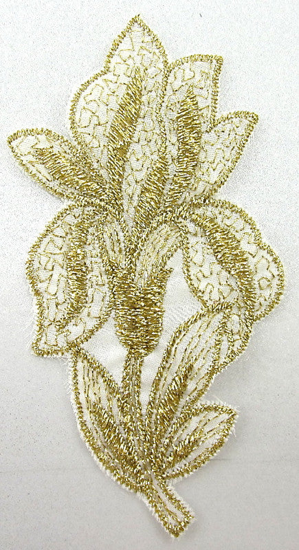Flower Metallic 5" x 3"