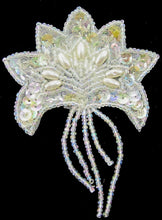 Load image into Gallery viewer, Flower Iridescent with Beads 3.5&quot; x 3&quot;