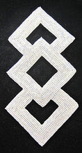 Load image into Gallery viewer, Motif Triple Square with Iridescent Beads 8&quot; x 4&quot;