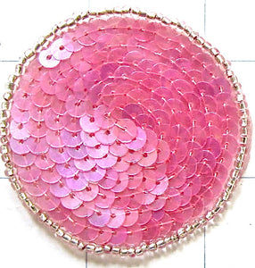 Dot with Iridescent Medium Color Pink 2"