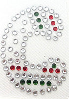 Letter C Hot Fix Iron-On Heat Transfer with Multi-Color Rhinestones 2