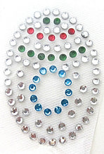Load image into Gallery viewer, Letter O Hot Fix Iron-On Heat Transfer with Multi-Color Rhinestones 2&quot;