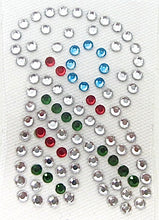 Load image into Gallery viewer, Letter R Hot Fix Iron-On Heat Transfer with Multi-Color Rhinestones 2&quot;