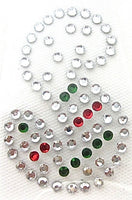 Letter S Hot Fix Iron-On Heat Transfer with Multi-Color Rhinestones 2