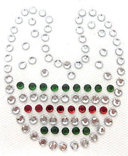 Load image into Gallery viewer, Letter U Hot Fix Iron-On Heat Transfer with Multi-Color Rhinestones 2&quot;