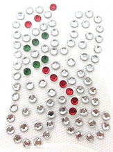 Load image into Gallery viewer, Letter K Hot Fix Iron-On Heat Transfer with Multi-Color Rhinestones 2&quot;