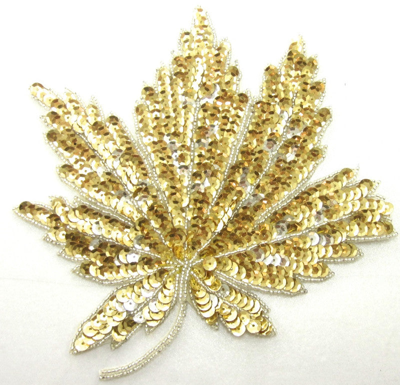 Leaf Gold and Silver Sequin 8