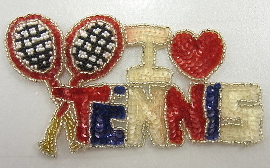 I Love Tennis 4" x 6"