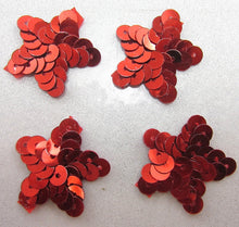 Load image into Gallery viewer, Star Set of Four with Red Sequins 1&quot;