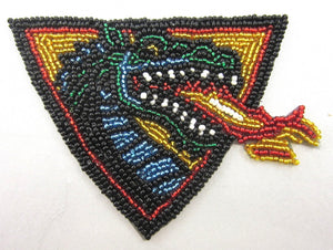 Dragon Multi-Colored Beads 3.5" x 4.5"