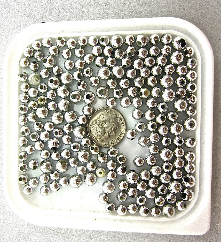 Loose Silver Beads about 14 ounce bag