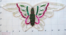 Load image into Gallery viewer, Butterfly with Multi-Colored Sequins and Beads Two Colors 10&quot; x 5&quot;