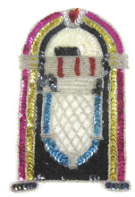 Load image into Gallery viewer, Juke Box MultiColored Sequin Applique 8&quot; x 5&quot;