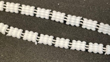 Load image into Gallery viewer, Trim Chalk White 4 Rows Beads 1/8&quot; Wide Sold By the Yard