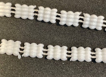 Load image into Gallery viewer, Trim Chalk White 4 Rows Beads 1/8&quot; Wide Sold By the Yard