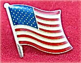 Vintage American Flag Pin 1" x 1"