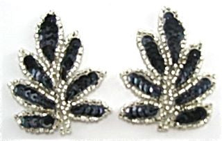 Gunmetal Color Leaf Pair
