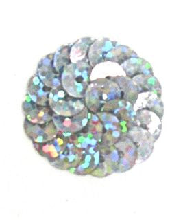 Dots Spotlight Laser Silver Sequins with NO Beads 1