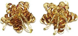 Tiny Star Set withbGold Sequins 1" x 1"