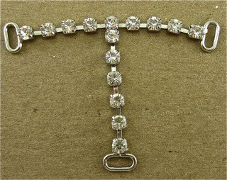 T Strand of 15 High Quality Rhinestone 2,5" x 1.5"