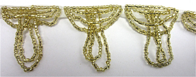 Trim with Tiny Gold Beaded Loops 1.5