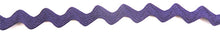Load image into Gallery viewer, Rick Rack Trim Purple Cotton 1/5&quot; wide sold by the Yard