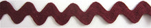 Load image into Gallery viewer, Trim, Mauve Wine Color Rick Rack 3/8&quot; Wide, Sold by the Yard