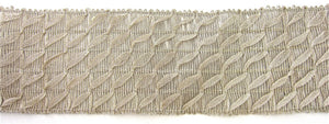 Trim with 5 Rows of Lite Gold Bullion Thread 2.5" Wide, Sold by the Yard