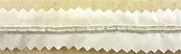 Trim Two Rows Silver Beads 1/4