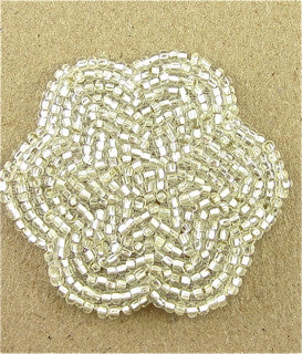 Silver All Bead Motif 2"