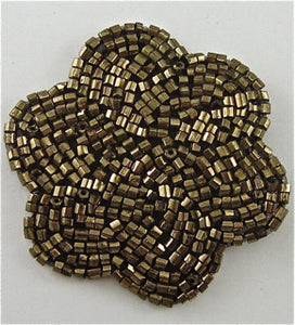 Designer Motif Bronze Beads 2"