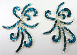 Swirl Motif Turquiose