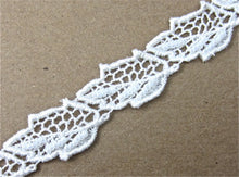 Load image into Gallery viewer, Trim White Embroidery with White Pearls 1&quot; Wide
