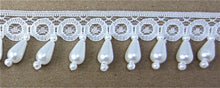 Load image into Gallery viewer, Trim with White Beaded Drop Pearls 3/4&quot;