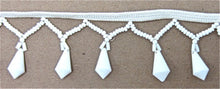 Load image into Gallery viewer, Trim with White Beaded Fringe 1.5&quot;