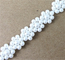 Load image into Gallery viewer, Trim with Tiny White Pearl Flowers 1/2&quot; Wide