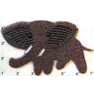 Elephant with Moonlite Beads 6.5