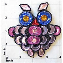 Load image into Gallery viewer, Designer Motif Jewel with Multi-Colored Stones 4&quot; x 4.25&quot;